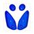 BLINKERGLAS YAMAHA AEROX nt SATZ BLAU (ELEC)