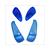 BLINKERGLAS PIAGGIO RUNNER nt SATZ BLAU
