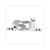 VESPA SI EMBLEM THICK BADGE CLIP 8.3cm CHROME