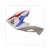 PENNE DE CASQUE STREETFIGHTER TWIN WHITE/BLUE/RED