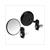 MIRROR HANDLEBAR-END UNI ROUND ALU BLACK SET LAMPA