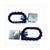 FOOT REST SET DERBI SENDA-R ALUMINIUM BLUE