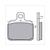 BRAKE PADS RMS (APRILIA RS''07/PIAGGIO/PEU SPF3) CE