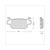 PLAQ. DE FREIN RMS (SH 125cc) DERRIERE CE