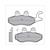 BRAKE PADS RMS (PIAGGIO FLY 4T 100cc) CE