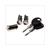 LOCK KIT PIAGGIO SFERA/ZIP/PK Ø12.7mm 3pcs ELEC