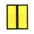 PLAQUE CYCLOM.JAUNE D/G APPROUVE