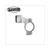 RETROV.SUPPORT UNI ARGENT CNC M 8 DROIT