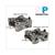 TUIMELAAR BRUG SET CHINA 4T GY6 (shortvalve) COMPL