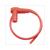 SPARK PLUG SOCKET + CABLE 7mm 2T RED/ORANGE ELEC