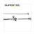 BRAKE CABLE REAR SOLEX DRUM BRAKE SUPERTEC