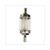 BENZINEFILTER PVC GLAS/CHROOM VOOR 5mm SLANG (1)