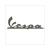 VESPA EMBLEM THICK STICKER 15 cm  ANTRACITE