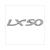 VESPA LX EMBLEM THICK STICKER 8 cm  CHROME