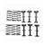 PANEL SCREW SET VESPA SI/BRAVO (12 pieces) CIF