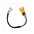 INDICATOR LIGHT WITH WIRE 18mm 12V ORANGE