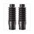 JEU PROTECTION FOURCHE MBK 51 16.5cm 30mm NOIR SET