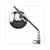 MIRROR UNI ROUND + CLAMP  CHROME 160mm 
