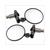 MIRROR HANDLEBAR-END UNI ROUND ALU BLACK SET FOLD.