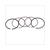 PISTONRINGSET 44.00mm  CHINA 4T SCOOTER GY6 (5) 