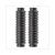 FOURCHE CAOUTCHOUC TOMOS A35 NOIR 180mm (set) 