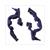 FIXING RUBBER SCHEINWERFER SPOILER SENDA-R BLAU