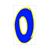 AUTOC.NUMERO-0-BLEU-JAUNE    9cm