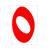 AUTOC.NUMERO-0-ROUGE-BLANC  13cm