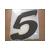 AUTOC.NUMERO-5-NOIR-BLANC   13cm