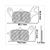 BRAKE PADS FERODO PIAGGIO ONE / NIU 1 E-SCOOTER CE