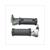 PASSENGER FOOT REST UNI LOW BLACK ROUND SET